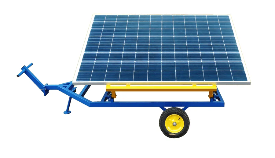 Mobile photovoltaic solar plant