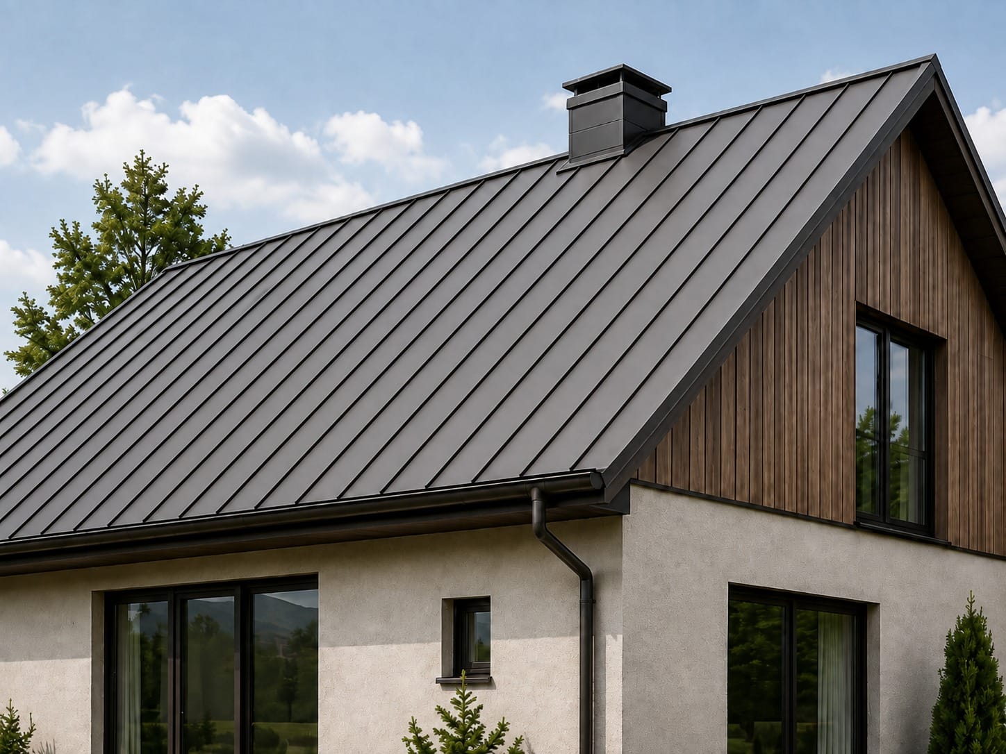 MetalRoof Ժամանակակից մետաղական տանիք